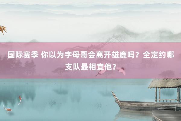 国际赛季 你以为字母哥会离开雄鹿吗？全定约哪支队最相宜他？