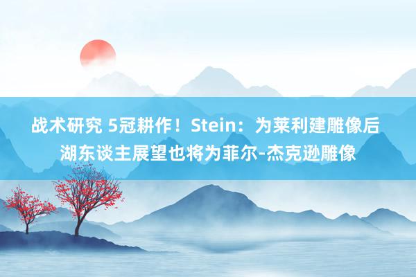 战术研究 5冠耕作！Stein：为莱利建雕像后 湖东谈主展望也将为菲尔-杰克逊雕像