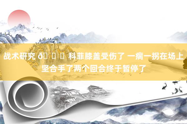 战术研究 😐科菲膝盖受伤了 一瘸一拐在场上坚合手了两个回合终于暂停了