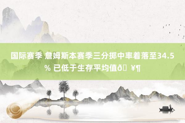 国际赛季 詹姆斯本赛季三分掷中率着落至34.5% 已低于生存平均值🥶