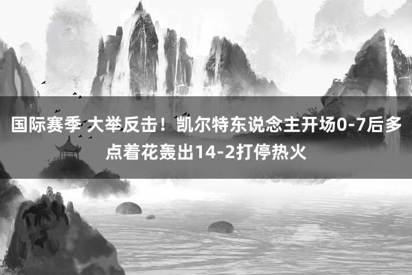 国际赛季 大举反击！凯尔特东说念主开场0-7后多点着花轰出14-2打停热火